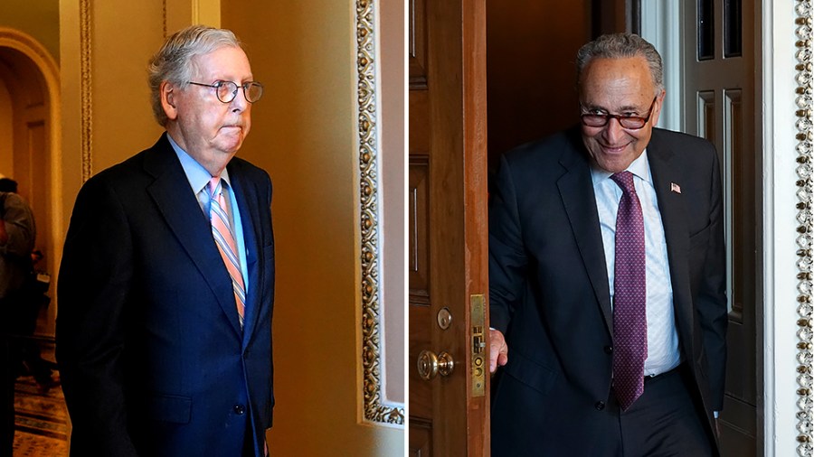 Minority Leader Mitch McConnell (R-K.Y.) and Majority Leader Charles Schumer (D-N.Y.)