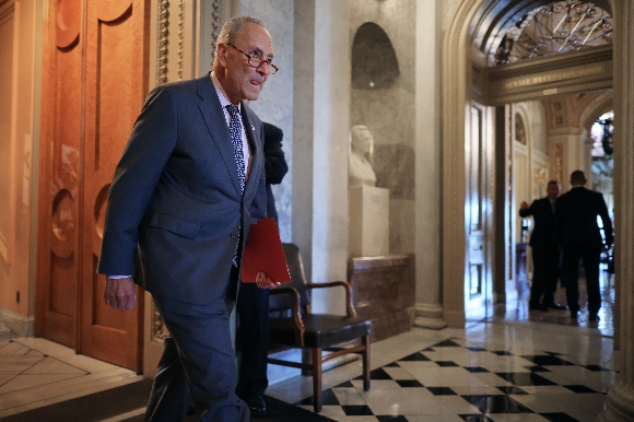 Senate Majority Leader Charles Schumer (D-NY) at the Capitol