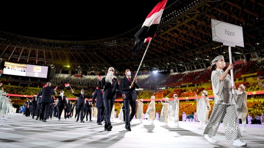 The opening ceremony of the Tokyo Olymipcs