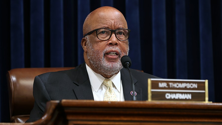 Rep. Bennie Thompson (D-Miss.) is seen at a hearing of the Select Committee to Investigate the January 6th Attack on US Capitol on Tuesday, July 27, 2021