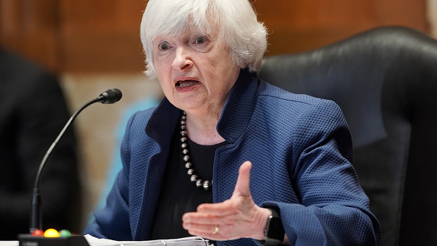 Treasury Secretary Janet Yellen answers questions during a Senate Appropriations Subcommittee hearing to examine the FY 2022 budget request for the Treasury Department on Wednesday, June 23, 2021.