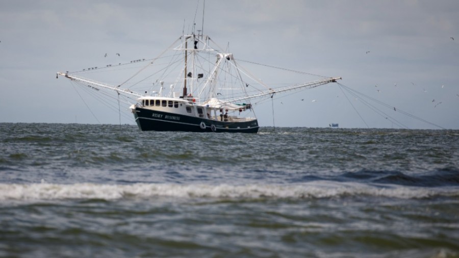 Fishing boat in the Gulf of Mexico