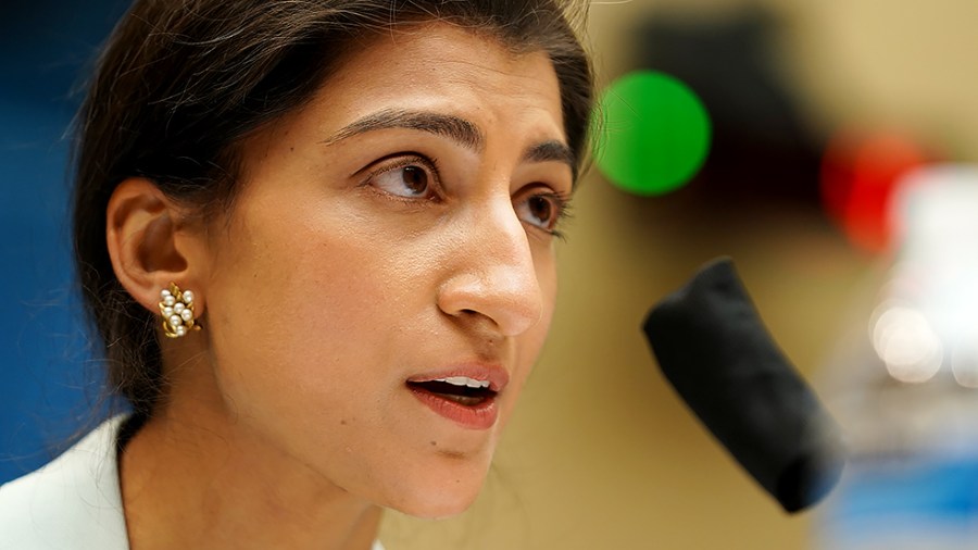 Chairwoman of the Federal Trade Commission Linda Khan is seen at a House Energy and Commerce Subcommittee to discuss legislation to modernize the FTC on Wednesday, July 28, 2021.