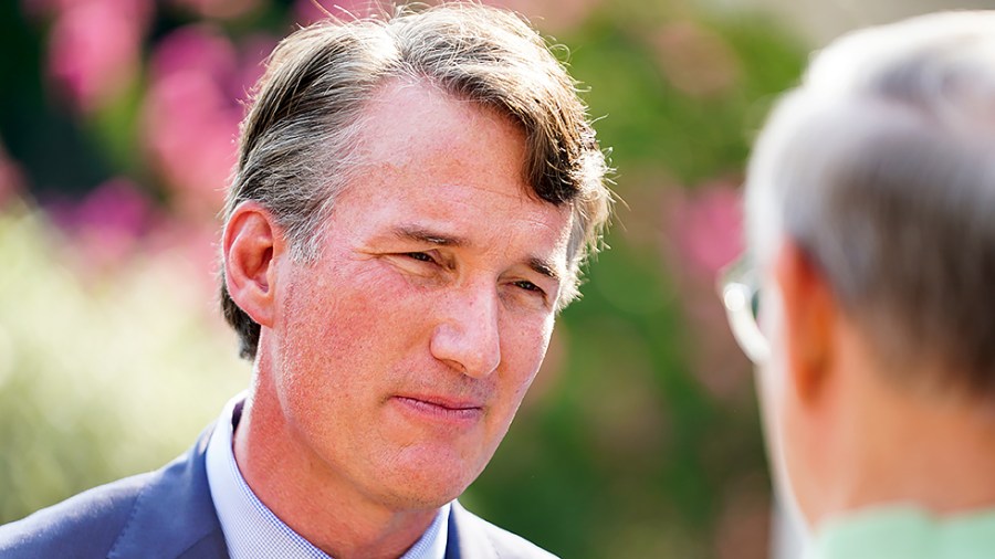 Virginia Republican gubernatorial candidate Glenn Youngkin greets supporters after announcing his proposed budget plan if elected during an event at Virginia Union University in Richmond, Va., on Thursday, July 29, 2021.