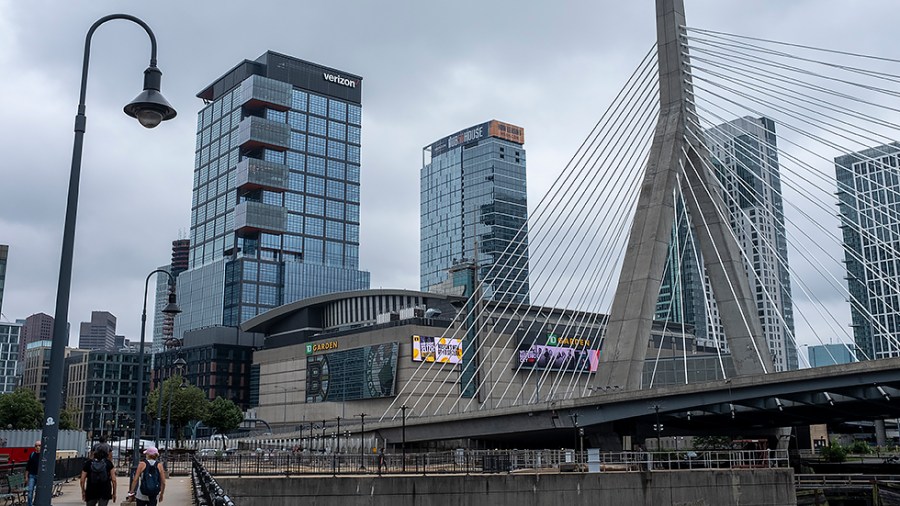 Boston, Mass., is seen from the Waterfront on Friday, August 20, 2021.