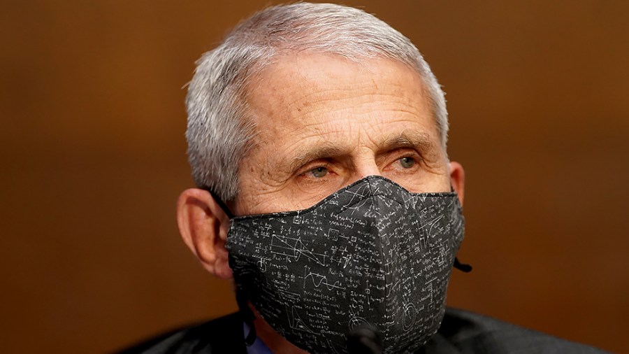 Dr. Anthony Fauci, director of the National Institute of Allergy and Infectious Diseases, is seen during a Senate Health, Education, Labor and Pensions Committee hearing to discuss the on-going federal response to Covid-19 on Tuesday, May 11, 2021