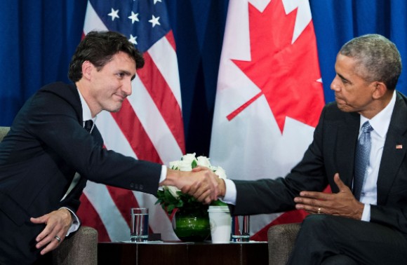 Obama with Trudeau