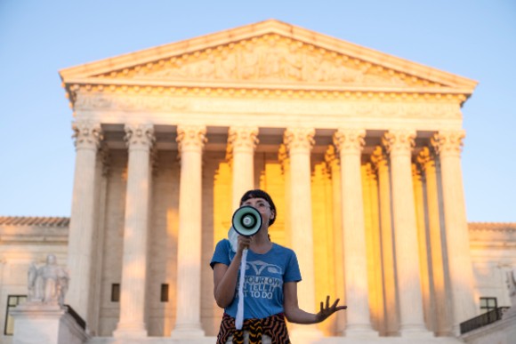 Protesters at the Supreme Court