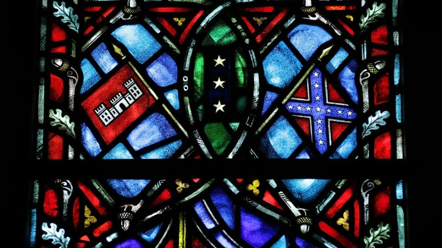 A stained-glass window honoring Robert E. Lee at the National Cathedral in Washington, D.C.