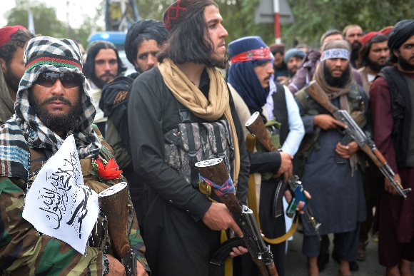 Taliban fighters in Kabul