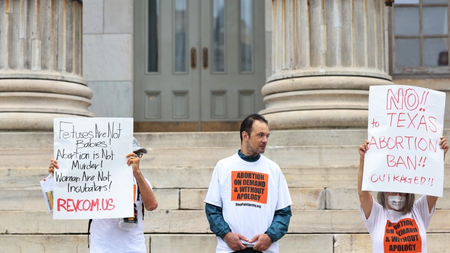 People protest Texas' six-week abortion ban