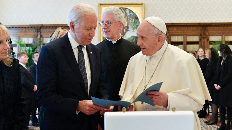 President Biden with Pope Francis