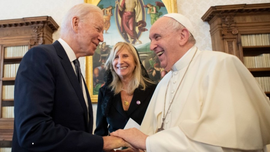 President Biden visits Pope Francis