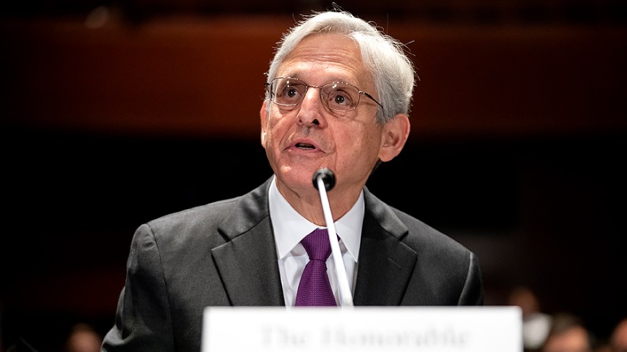 Attorney General Merrick Garland gives an opening statement during a House Judiciary Committee oversight hearing of the Department of Justice on Thursday, October 21, 2021.