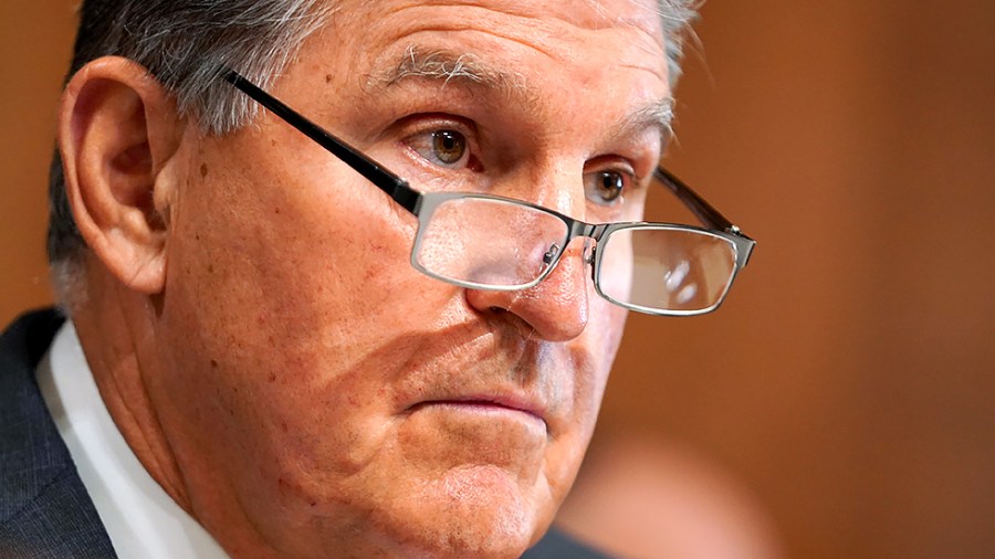 Senate Energy and Natural Resources Committee Chairman Joe Manchin (D-W.Va.) speaks during a nomination hearing on Tuesday, October 19, 2021.