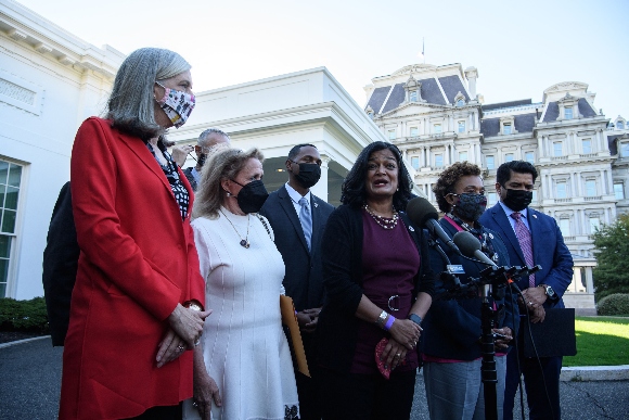 House progressives at the White House