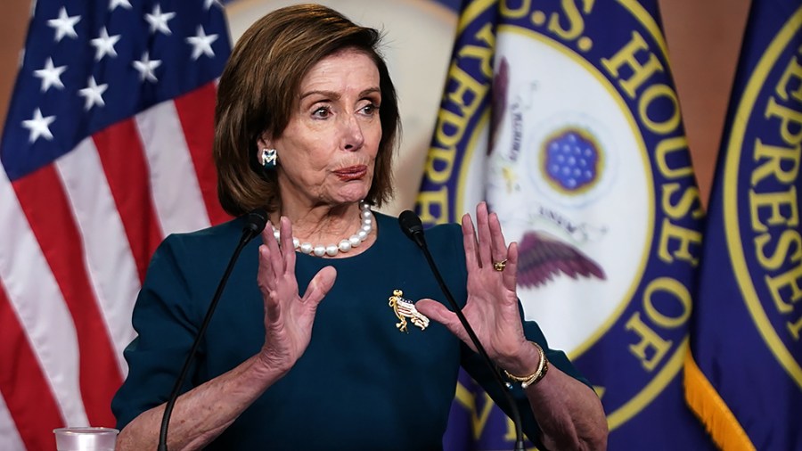 Speaker Nancy Pelosi (D-Calif.) addresses reporters during her weekly press conference on Thursday, October 28, 2021.