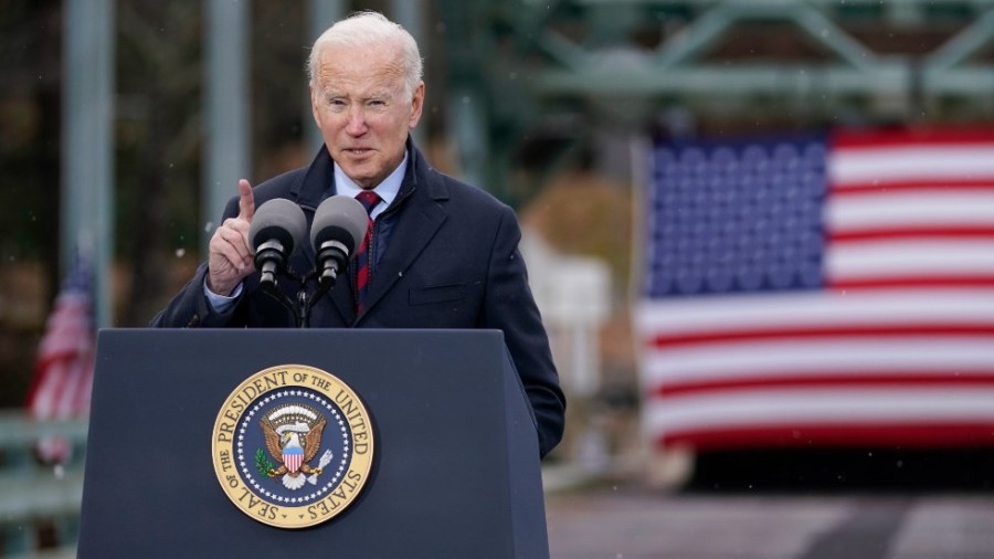 President Biden touts the infrastructure law