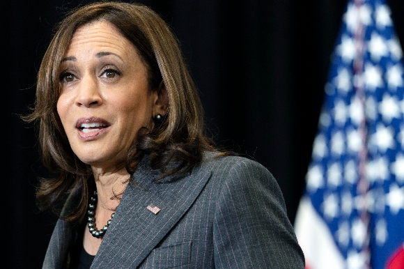 Vice President Kamala Harris speaks at the Northeast Bronx YMCA