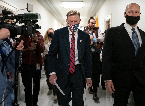 Rep. Paul Gosar, R-Ariz., leaves his office