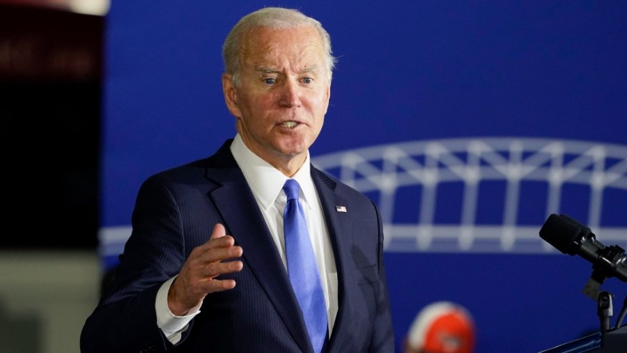 President Biden touts his infrastructure bill