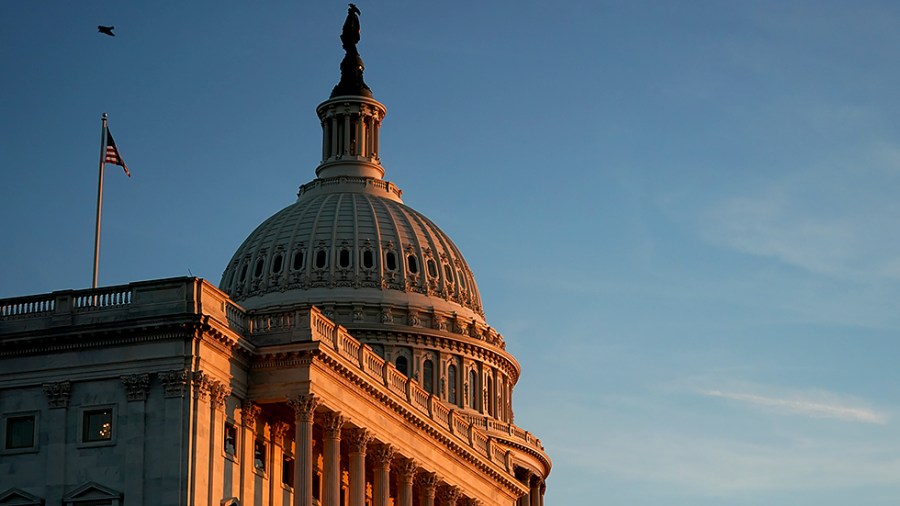 The Senate is seen from the West Front on Tuesday, December 14, 2021.