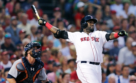 Boston Red Sox designated hitter David Ortiz