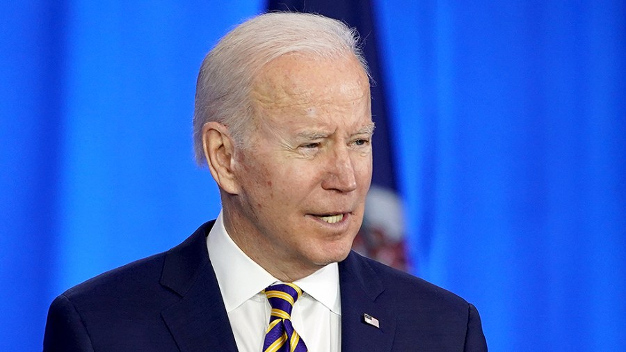 President Biden gives remarks to discuss lowering healthcare and prescription drug cost at Germanna Community College in Culpepper, Va., on Thursday, February 10, 2022.