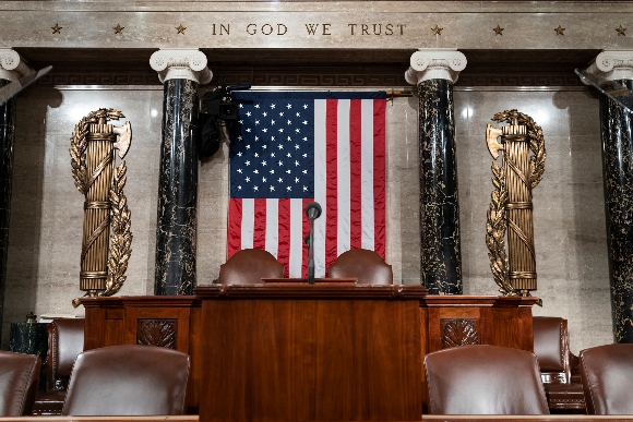 The chamber of the House of Representatives is seen at the Capitol