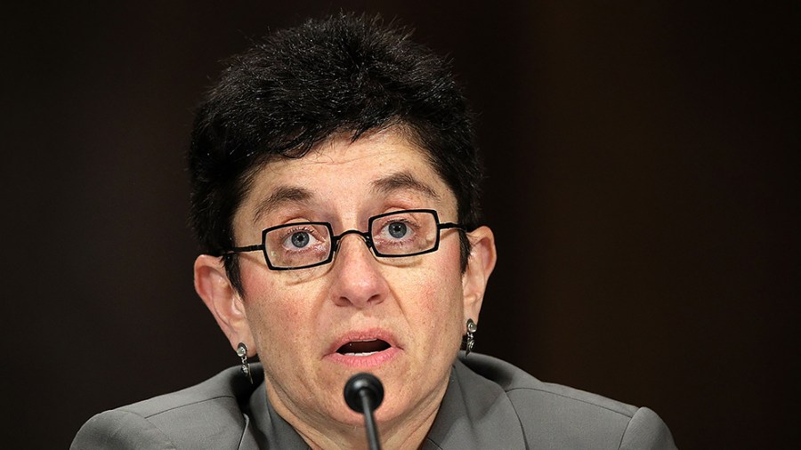 President and CEO of Public Knowledge Gigi Sohn testifies during a hearing before the Antitrust, Competition Policy and Consumer Rights Subcommittee of Senate Judiciary Committee June 21, 2012.