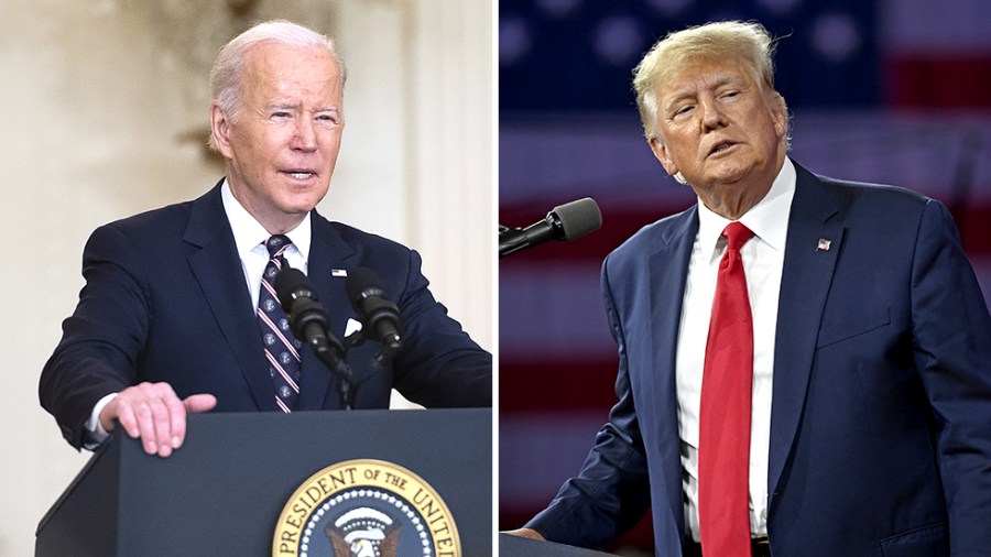 President Biden and former president Donald Trump