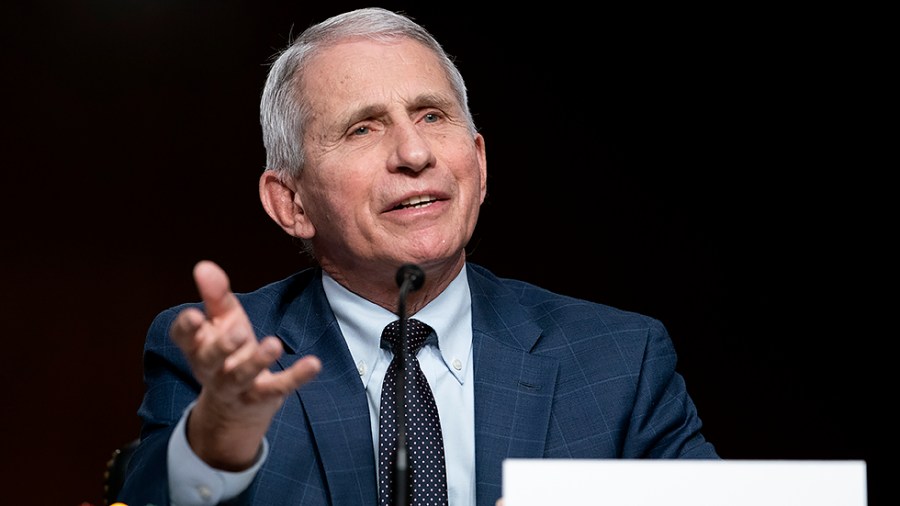 Dr. Anthony Fauci, White House Chief Medical Advisor and Director of the NIAID, responds to questions from Sen. Rand Paul (R-Ky.) during a Senate Health, Education, Labor, and Pensions Committee hearing to examine the federal response to COVID-19.