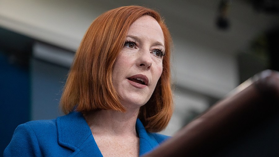 White House Press Secretary Jen Psaki briefs reporters on President Biden’s phone call with Chinese President Xi Jinping and other matters relating to the Russian invasion of Ukraine and COVID-19 on Thursday, March 18, 2022.