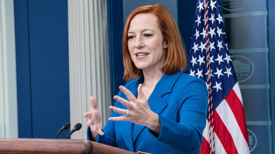 White House Press Secretary Jen Psaki briefs reporters on President Biden’s phone call with Chinese President Xi Jinping and other matters relating to the Russian invasion of Ukraine and COVID-19 on Thursday, March 18, 2022.