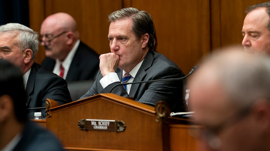 Rep. Michael Turner (R-Ohio) is seen during a House Intelligence Committee hearing to discuss worldwide threats on Tuesday, March 8, 2022.