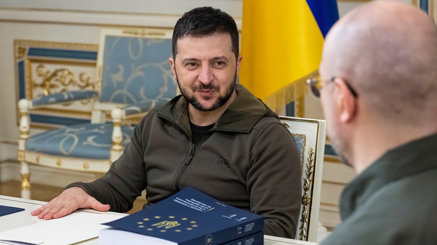 Ukrainian President Volodymyr Zelensky