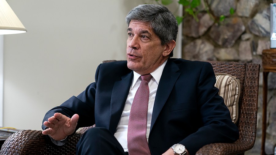 Cuban Vice Minister of Foreign Relations Carlos Cossío sits down with The Hill at his residence in Maryland on Wednesday, April 27, 2022.