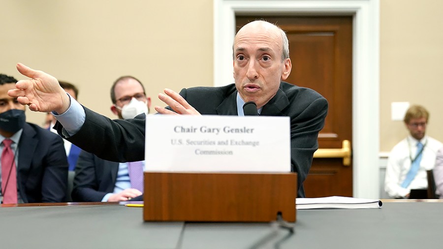 Chair of the Securities and Exchange Commission Gary Gensler answers questions during a House Appropriations Subcommittee Financial Services and General Government hearing on Wednesday, May 18, 2022 to examine the President's FY 2023 budget request for the Federal Trade Commission and the Securities and Exchange Commission.