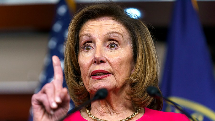 Speaker Nancy Pelosi (D-Calif.) addresses reporters during a press conference on Tuesday, May 17, 2022 to discuss legislation to improve production of baby formula as the national shortage continues.