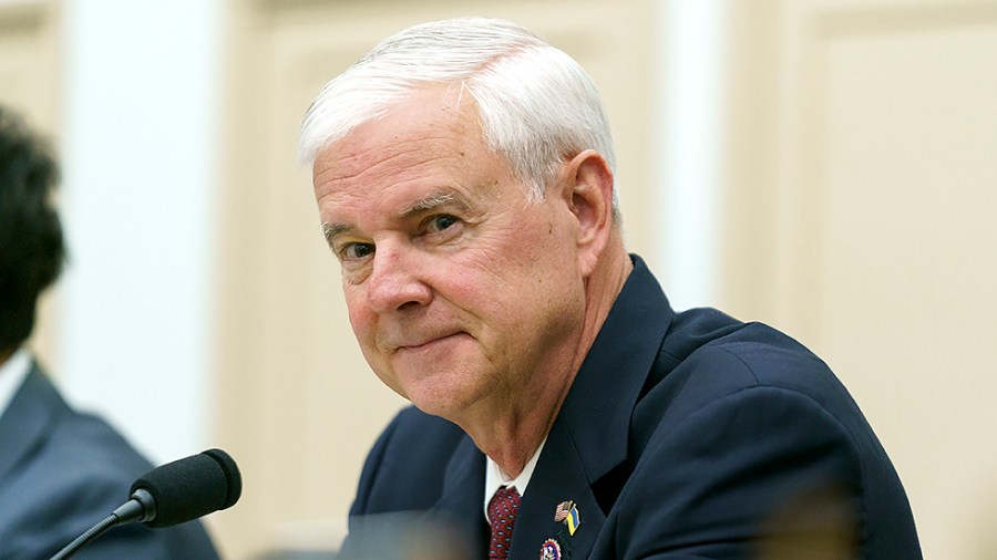 Rep. Steve Womack (R-Ark.) is seen during a House Appropriations Subcommittee Financial Services and General Government hearing on Wednesday, May 18, 2022 to examine the President's FY 2023 budget request for the Federal Trade Commission and the Securities and Exchange Commission.