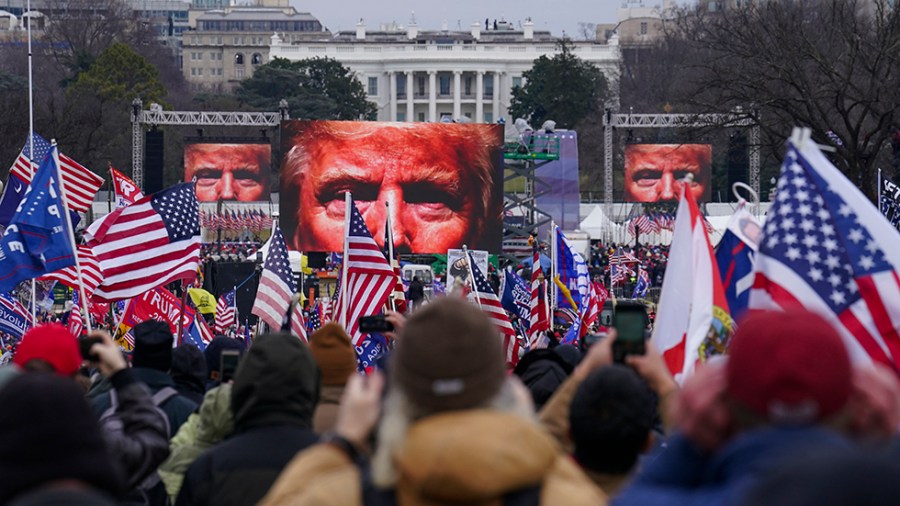 Trump supporters participate in a rally Jan. 6, 2021