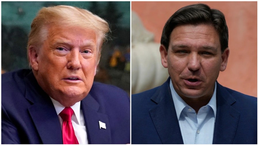 Donald Trump and Ron DeSantis