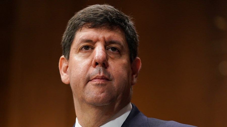 Nominee for ATF Director Steven Dettelbach is seen prior to his Senate Judiciary Committee nomination hearing on Wednesday, May 25, 2022.