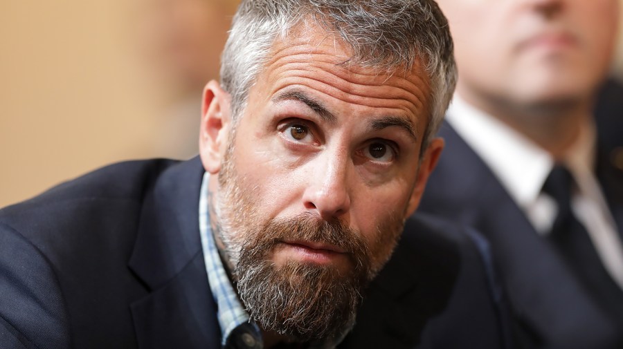 Former Washington, D.C., Metropolitan Police Officer Michael Fanone is seen during a House Jan. 6 committee hearing on Tuesday, June 21, 2022.