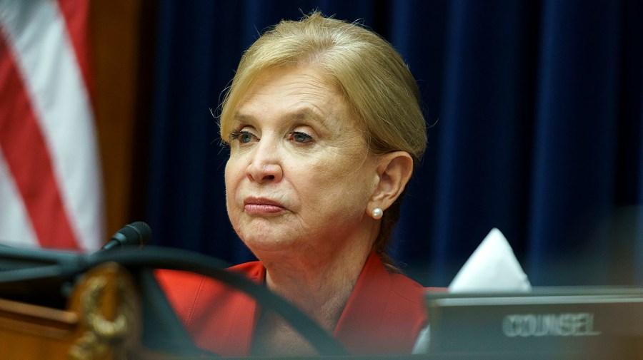 House Oversight and Reform Committee Chairman Carolyn Maloney (D-N.Y.) gives an opening statement during a hearing to discuss the recent Supreme Court decision to overturn Dobbs on Wednesday, July 13, 2022.