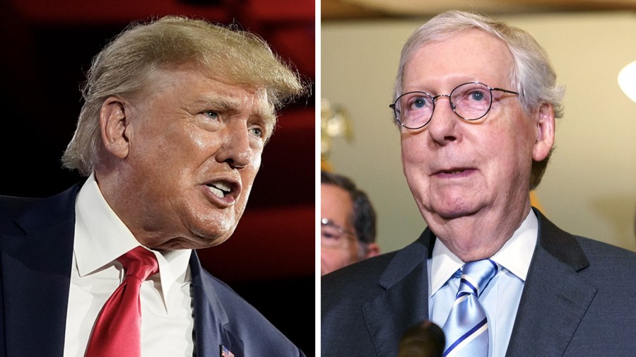 Donald Trump and Mitch McConnell