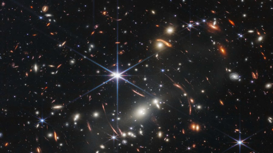 This image provided by NASA on Monday, July 11, 2022, shows galaxy cluster SMACS 0723, captured by the James Webb Space Telescope.