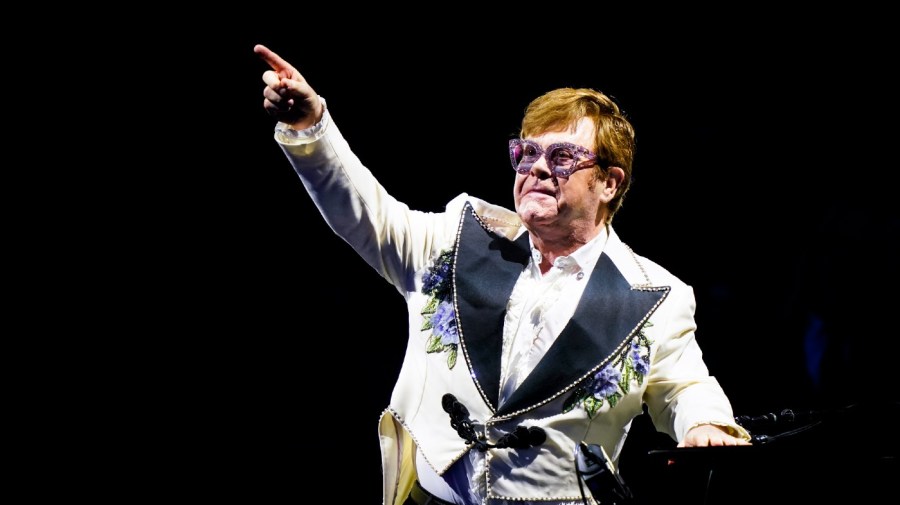 Elton John performs during his "Farewell Yellow Brick Road," tour.