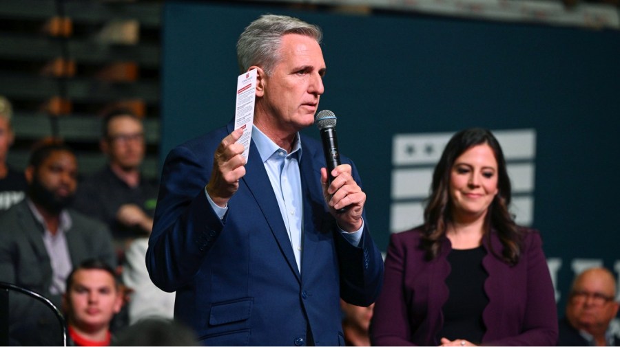 Kevin McCarthy and Elise Stefanik