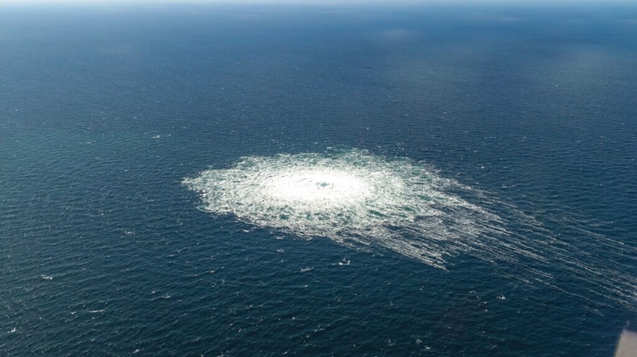 Water near Nord Stream pipeline